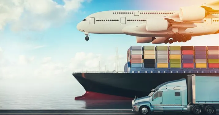 Multimodal logistics – air, sea, road, warehouse